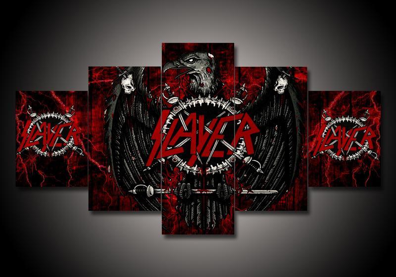 Slayer - Music 5 Panel Canvas Art Wall Decor Slayer - Music 5 Panel Canvas Art Wall Decor