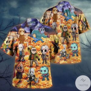 Slaying Under The Moonlight Jason Voorhees Hawaiian Shirt