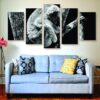 Sleepy Koala - Animal 5 Panel Canvas Art Wall Decor