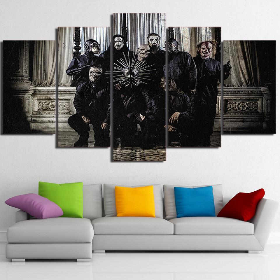 Slipknot Nu Metal - Movie 5 Panel Canvas Art Wall Decor Slipknot Nu Metal - Movie 5 Panel Canvas Art Wall Decor
