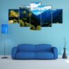 Slovenia Mountain And Valley - Nature 5 Panel Canvas Art Wall Decor