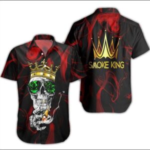Smoke King Weed Hawaiian Shirt Summer Button Up