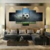 Smokin Kick - Sport 5 Panel Canvas Art Wall Decor