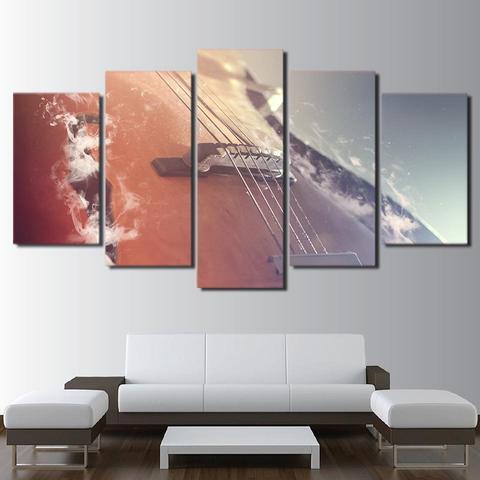 Smoky Violin - Music 5 Panel Canvas Art Wall Decor Smoky Violin - Music 5 Panel Canvas Art Wall Decor