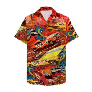 Snake And Mongoose Drag Racing Hawaiian Shirt