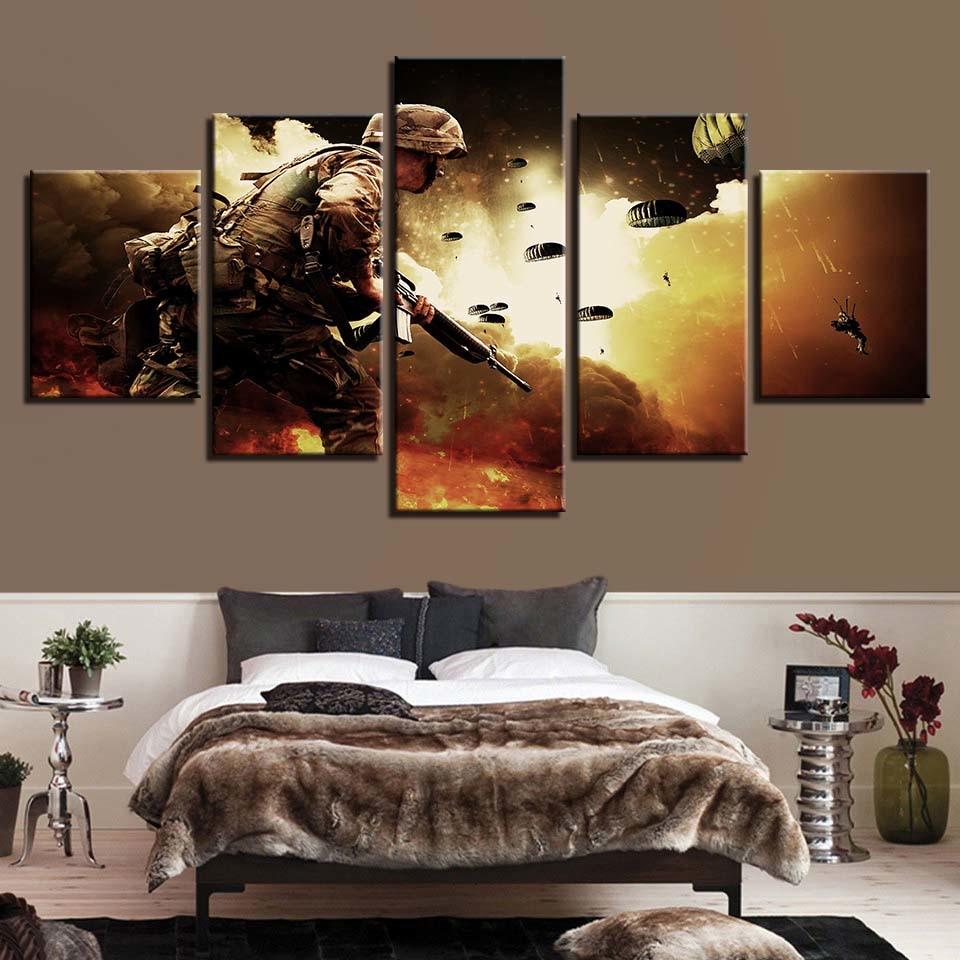 Sniper - Army 5 Panel Canvas Art Wall Decor Sniper - Army 5 Panel Canvas Art Wall Decor
