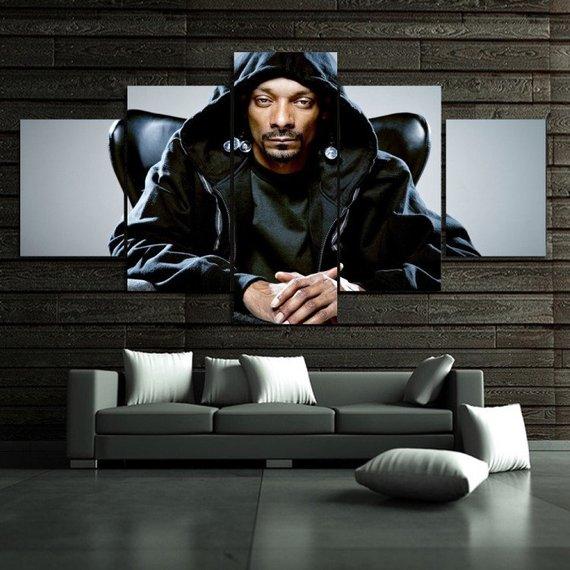 Snoop Dogg - Famous Person 5 Panel Canvas Art Wall Decor Snoop Dogg - Famous Person 5 Panel Canvas Art Wall Decor