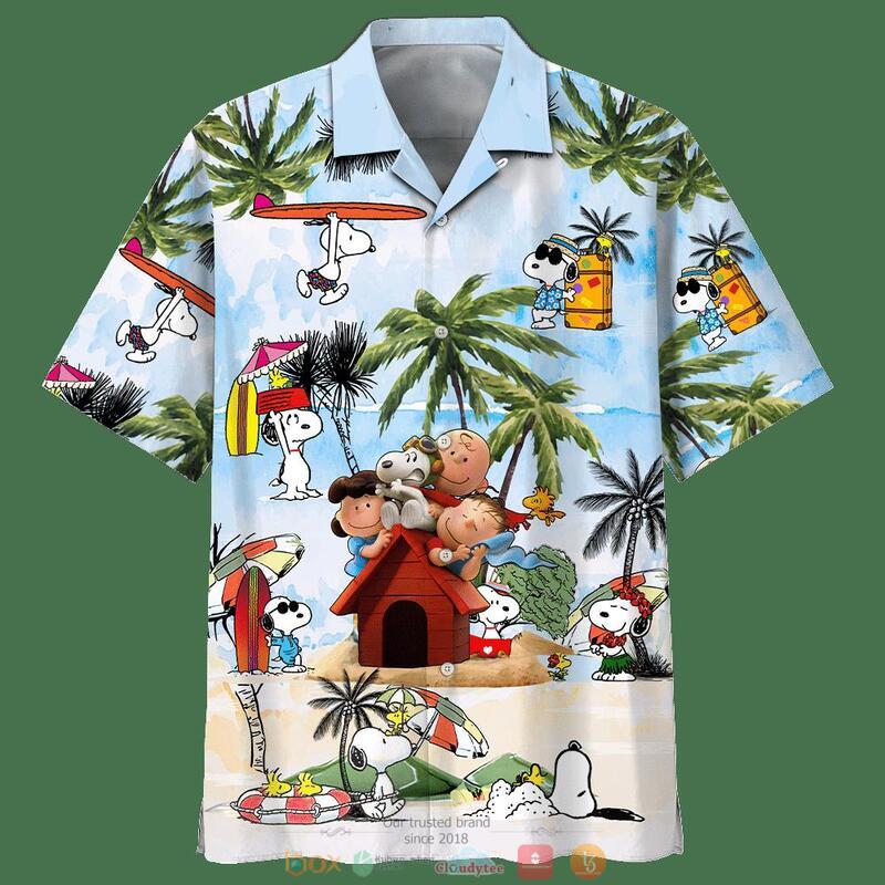 Snoopy And Charlie Brown Friends Summer Beach Hawaiian Shirt Snoopy And Charlie Brown Friends Summer Beach Hawaiian Shirt