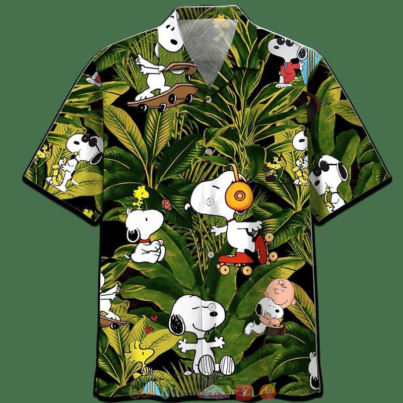 Snoopy Forest Hawaiian Shirt Snoopy Forest Hawaiian Shirt