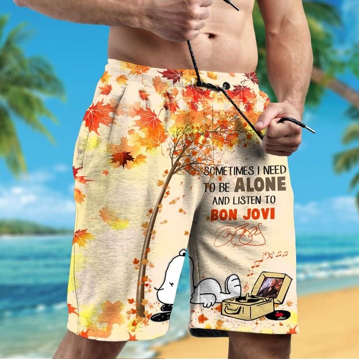 Snoopy Sometimes I Need To Be Alone And Listen To Bon Jovi Hawaiian Shirt Snoopy Sometimes I Need To Be Alone And Listen To Bon Jovi Hawaiian Shirt