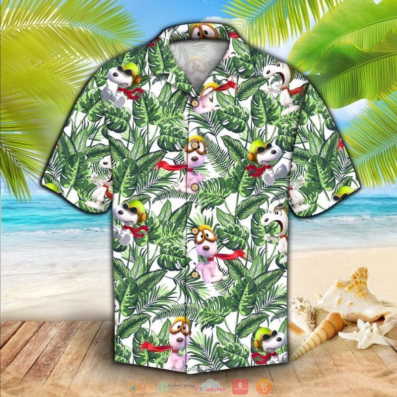 Snoopy Tropical Forest Hawaiian Shirt Snoopy Tropical Forest Hawaiian Shirt