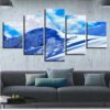 Snow 2 - Nature 5 Panel Canvas Art Wall Decor