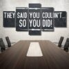 So You Did - Abstract 5 Panel Canvas Art Wall Decor