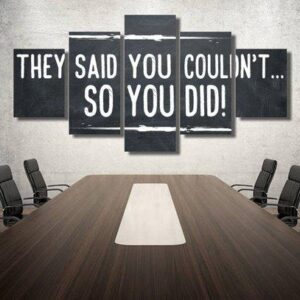 So You Did - Abstract 5 Panel Canvas Art Wall Decor
