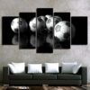 Soccer Balls - Sport 5 Panel Canvas Art Wall Decor