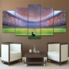 Soccer Court - Sport 5 Panel Canvas Art Wall Decor