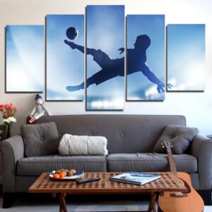 Soccer Sports football - Sport 5 Panel Canvas Art Wall Decor