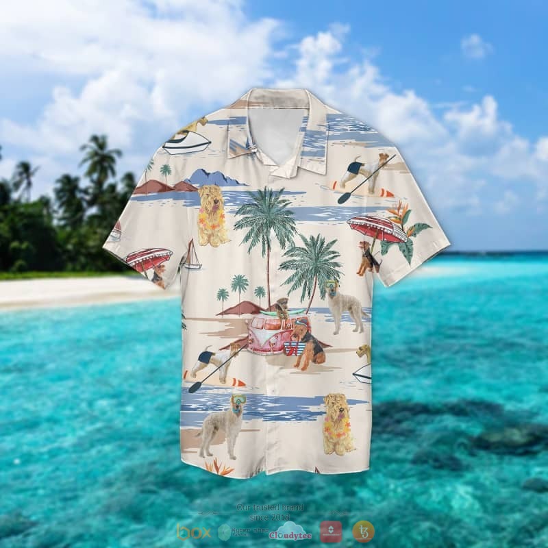 Soft-Coated Wheaten Terrier Summer Beach Hawaiian Shirt Soft-Coated Wheaten Terrier Summer Beach Hawaiian Shirt