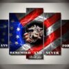 Soldiers 2 - Army 5 Panel Canvas Art Wall Decor