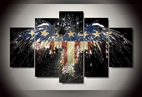 Soldiers 6 - Army 5 Panel Canvas Art Wall Decor Soldiers 6 - Army 5 Panel Canvas Art Wall Decor