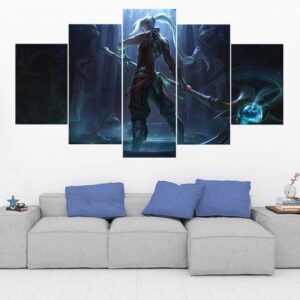 Soulhunter Kayn - League Of Legends - Gaming 5 Panel Canvas Art Wall Decor