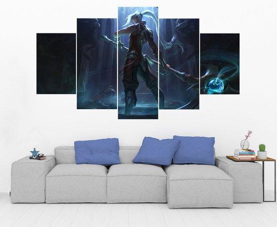Soulhunter Kayn - League Of Legends - Gaming 5 Panel Canvas Art Wall Decor Soulhunter Kayn - League Of Legends - Gaming 5 Panel Canvas Art Wall Decor