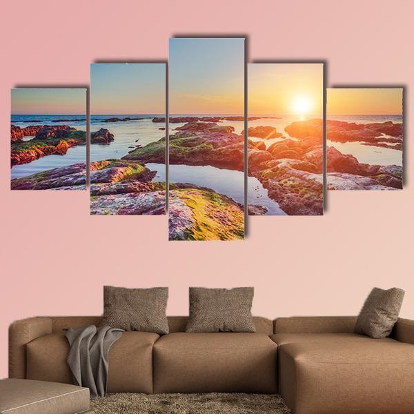 South Coast Of Island Sicily Italy - Nature 5 Panel Canvas Art Wall Decor South Coast Of Island Sicily Italy - Nature 5 Panel Canvas Art Wall Decor