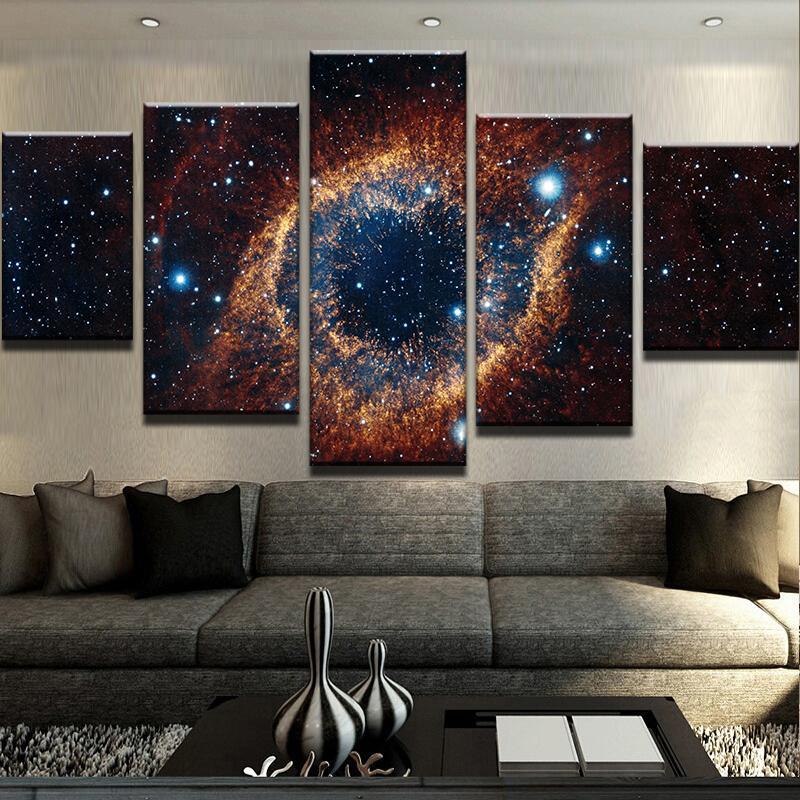 Space Eye - Space 5 Panel Canvas Art Wall Decor Space Eye - Space 5 Panel Canvas Art Wall Decor