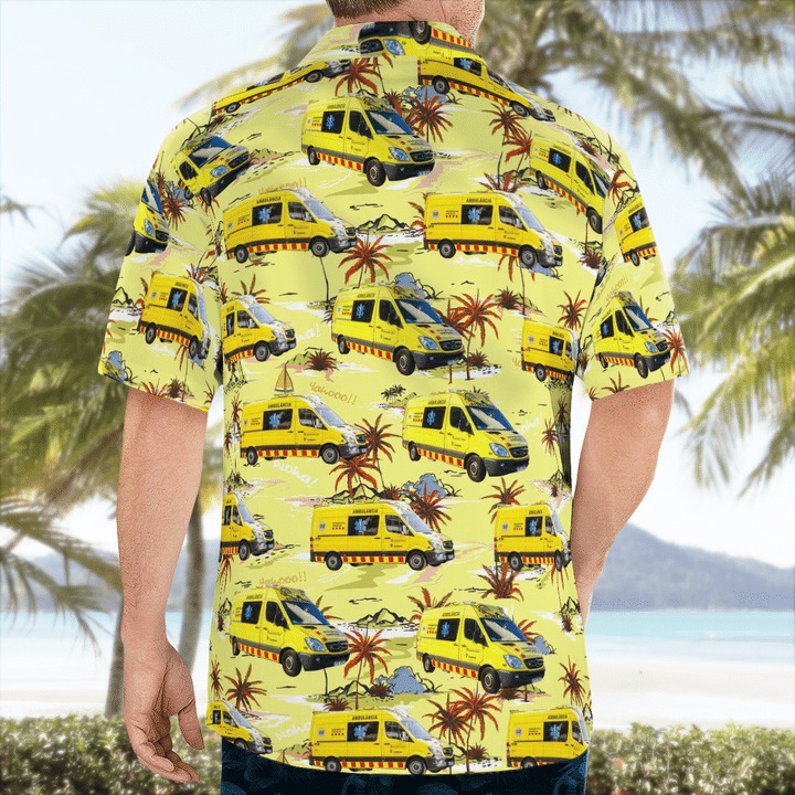 Spain Catalonia Ambulance Hawaiian Shirt Spain Catalonia Ambulance Hawaiian Shirt