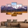 Spectacular View On Fitz Roy Mount - Nature 5 Panel Canvas Art Wall Decor