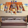 Sphinx Egyptian Pharaoh - Pyramid 5 Panel Canvas Art Wall Decor