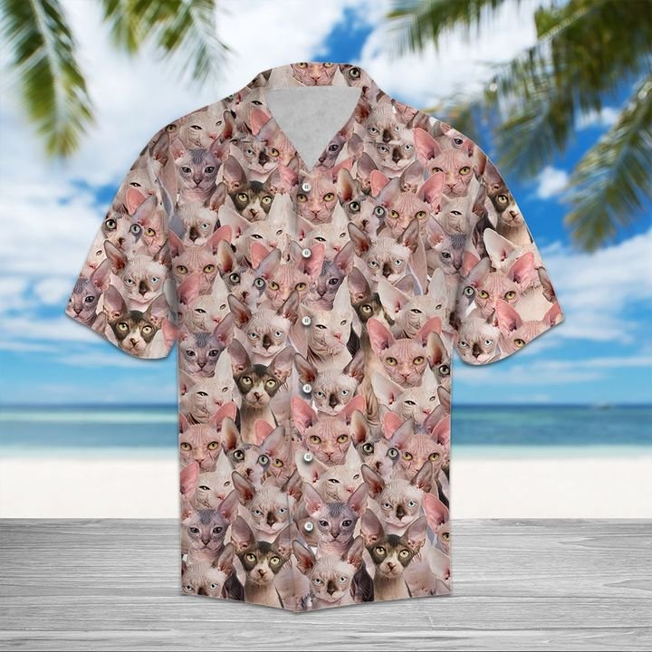 Sphynx Hawaiian Shirt Summer Button Up Sphynx Hawaiian Shirt Summer Button Up