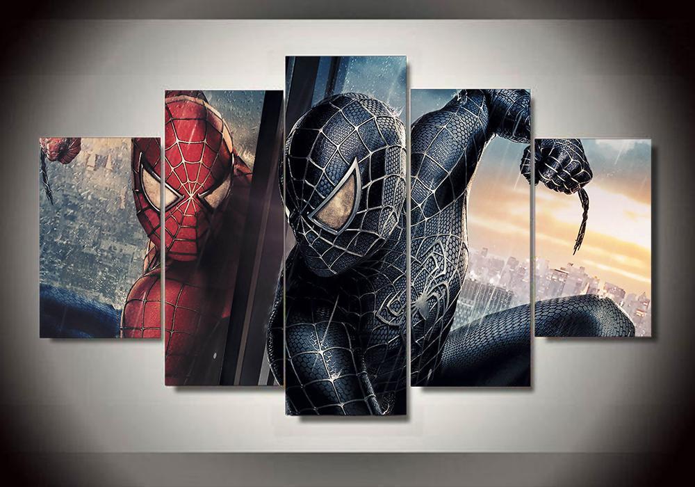 Spider-Man 4 - Movie 5 Panel Canvas Art Wall Decor Spider-Man 4 - Movie 5 Panel Canvas Art Wall Decor