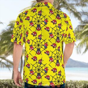 Spider Man Chibi Yellow Hawaiian Shirt