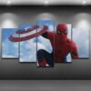 Spider-Man The Avengers - Dc 5 Panel Canvas Art Wall Decor