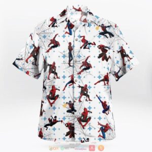 Spider Man White Hawaiian Shirt