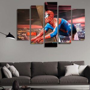Spiderman 22 - Dc 5 Panel Canvas Art Wall Decor