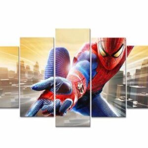 Spiderman Superhero - Movie 5 Panel Canvas Art Wall Decor
