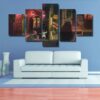 Spirited Away 4 - Anime 5 Panel Canvas Art Wall Decor
