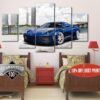 Sport Car Porshe 911 - Automative 5 Panel Canvas Art Wall Decor