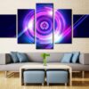 Sport Game Logo - Abstract 5 Panel Canvas Art Wall Decor