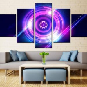 Sport Game Logo - Abstract 5 Panel Canvas Art Wall Decor
