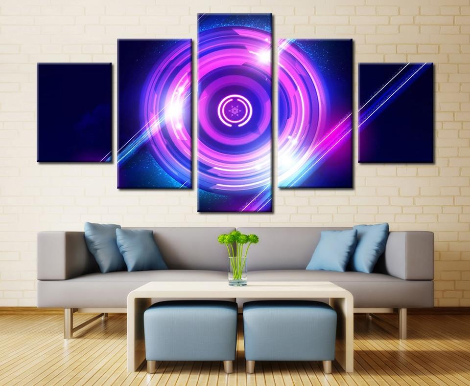 Sport Game Logo - Abstract 5 Panel Canvas Art Wall Decor Sport Game Logo - Abstract 5 Panel Canvas Art Wall Decor