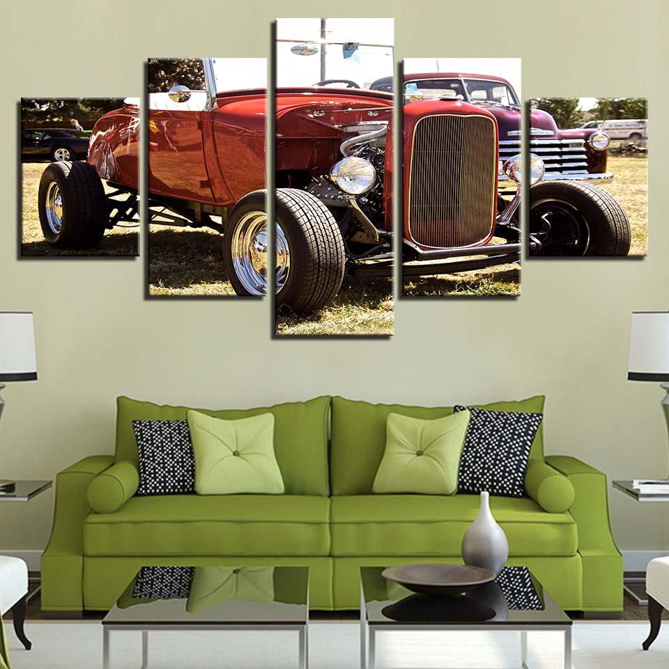 Sports Car 11 - Automative 5 Panel Canvas Art Wall Decor Sports Car 11 - Automative 5 Panel Canvas Art Wall Decor