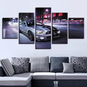 Sports Car 42 - Automative 5 Panel Canvas Art Wall Decor