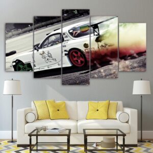 Sports Car Race 01 - Automative 5 Panel Canvas Art Wall Decor