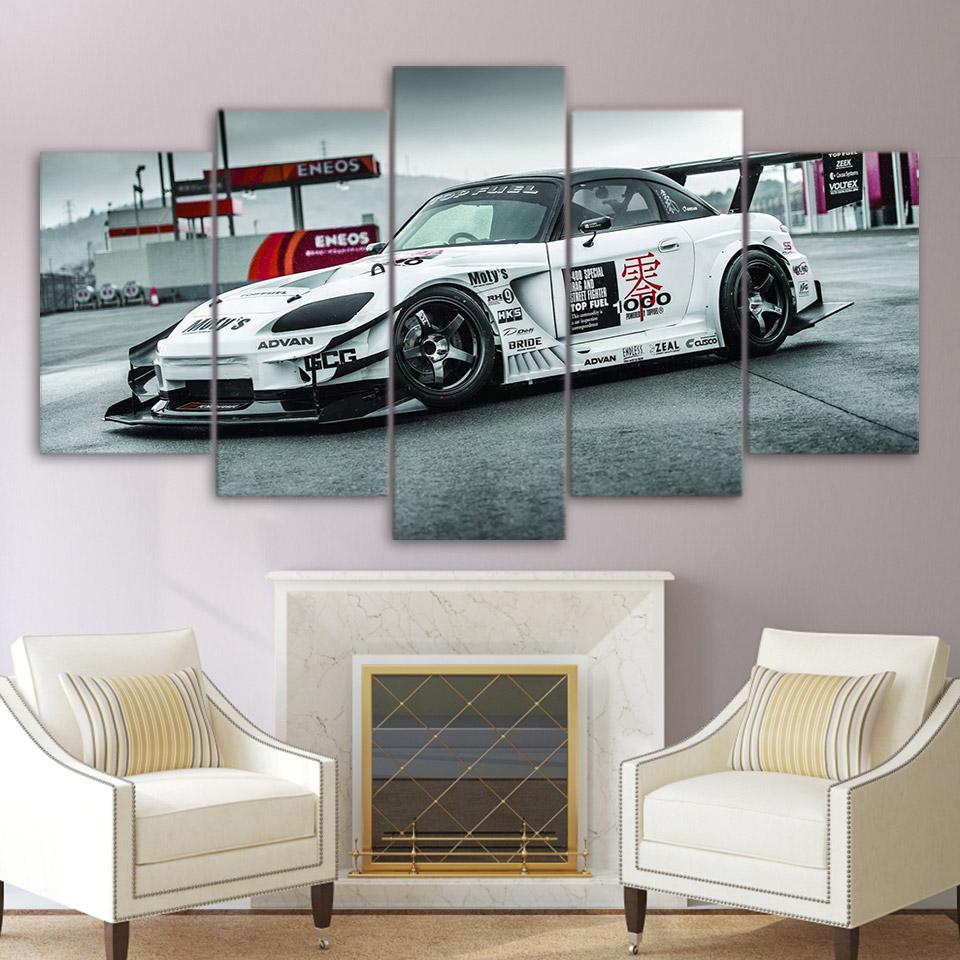 Sports Car Racing Auto - Automative 5 Panel Canvas Art Wall Decor Sports Car Racing Auto - Automative 5 Panel Canvas Art Wall Decor