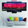 Sports Football Stadium - Sport 5 Panel Canvas Art Wall Decor