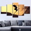 Sports Ski 1 - Soport 5 Panel Canvas Art Wall Decor