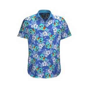 Squirtle Pokemon Hawaiian Shirt
